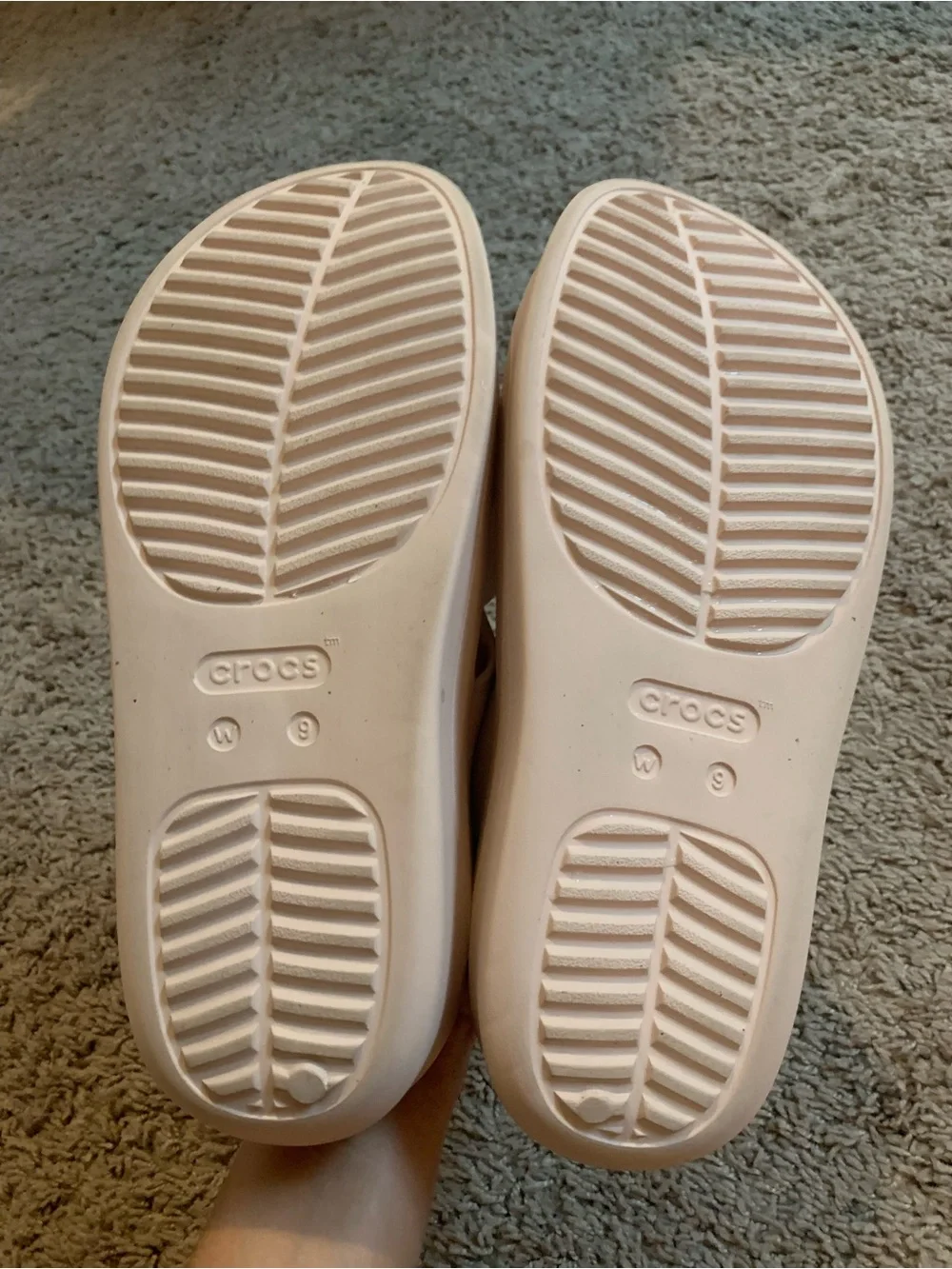 Crocs Gateway Quartz Blush Pink Platform Flip Flops Sandals